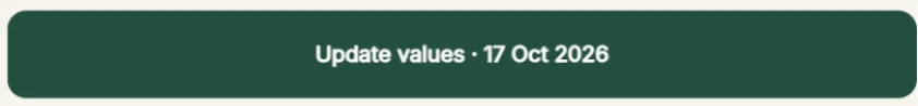 Update values button used to save Snapshot history